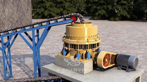 3D動畫全景展示 一條完整的集中式供水砂石生產線